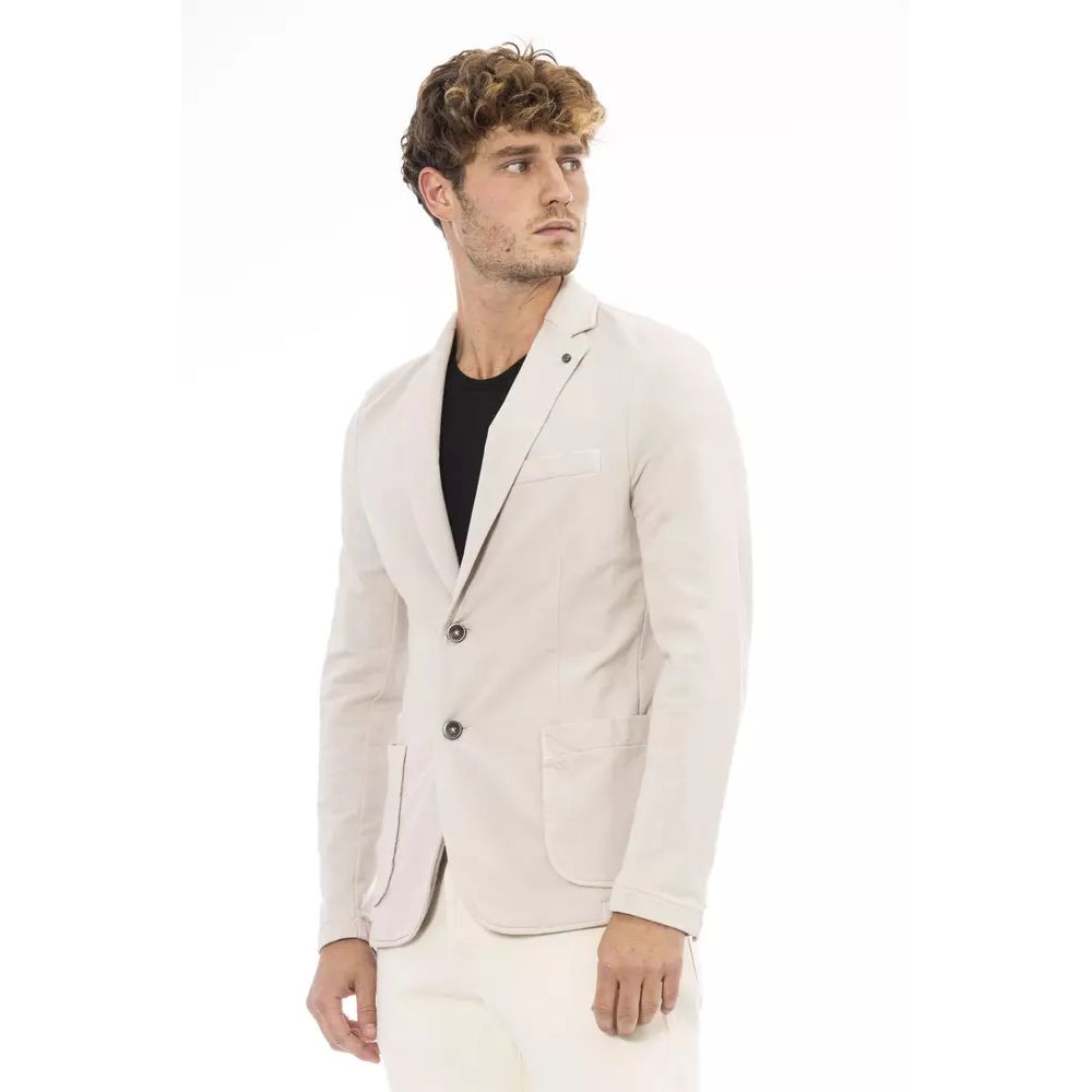 Distretto12 Beige Cotton Blazer for Men
