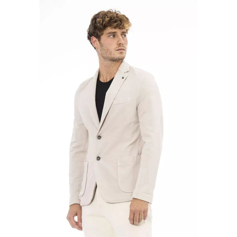 Distretto12 Beige Cotton Blazer for Men