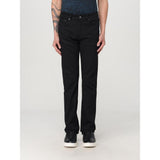 Jean droit en coton noir Just Cavalli