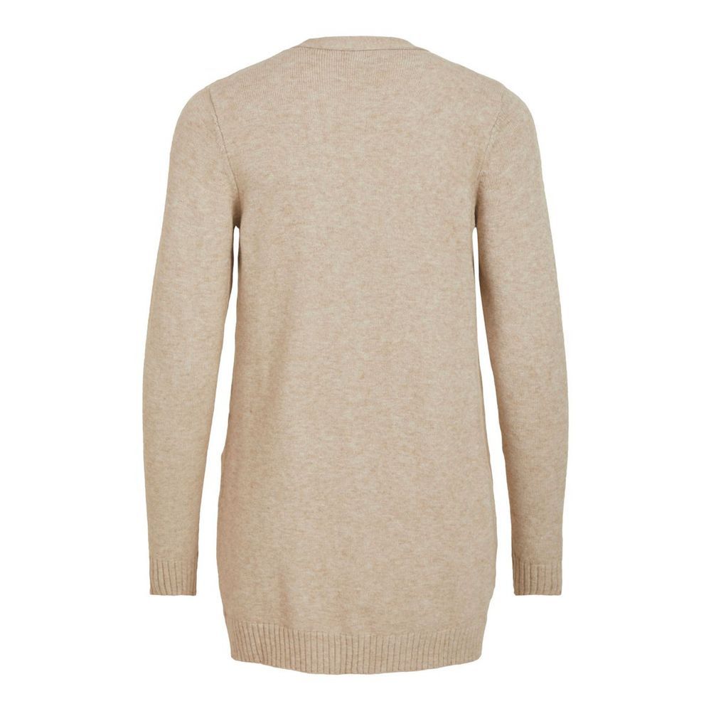 Vila Clothes Beige Viscose Cardigan for Women