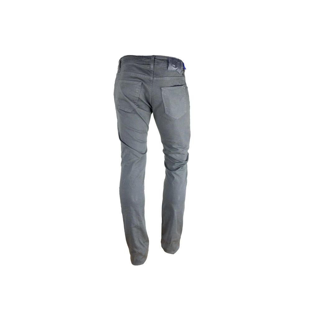 Jacob Cohen Gray Cotton Slim Fit Jeans for Men