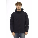 Baldinini Trend Blue Polyester Shell Jacket for Men