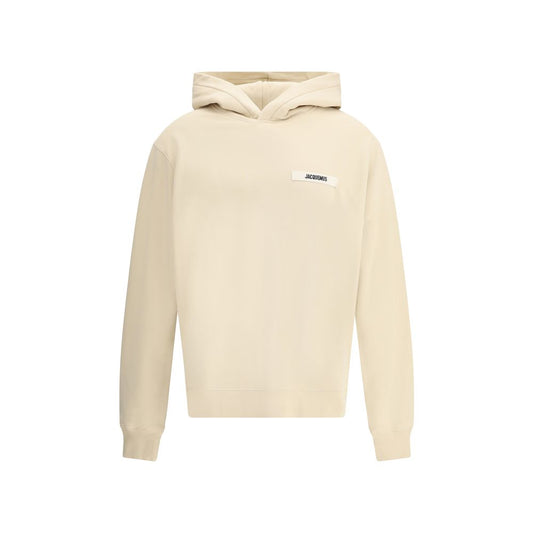 Sweat-shirt en coton beige Jacquemus