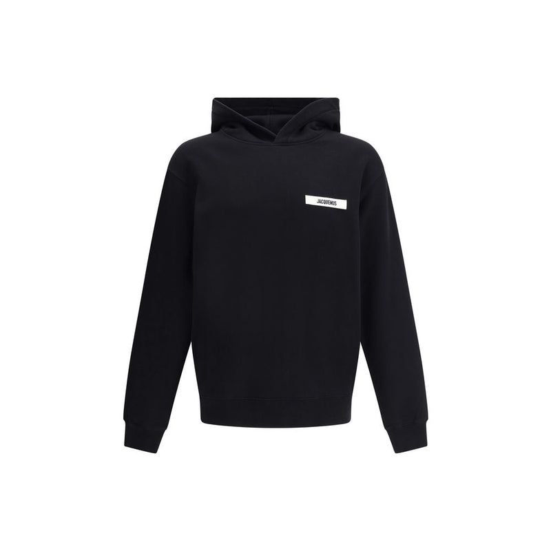 Sweat-shirt en coton noir Jacquemus