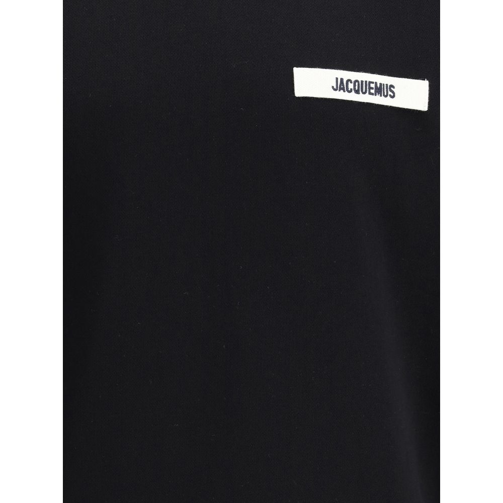 Sweat-shirt en coton noir Jacquemus
