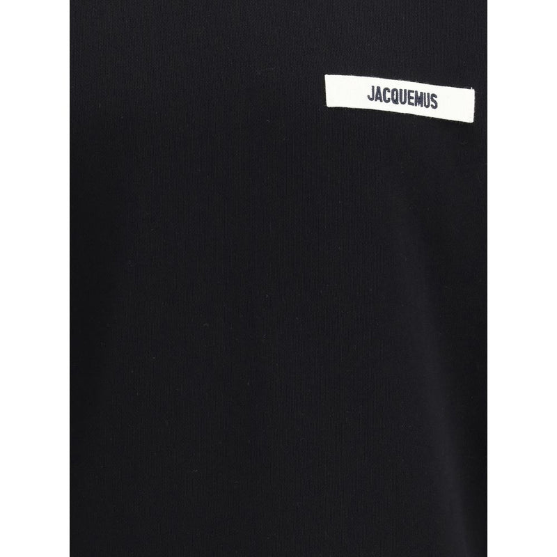 Sweat-shirt en coton noir Jacquemus