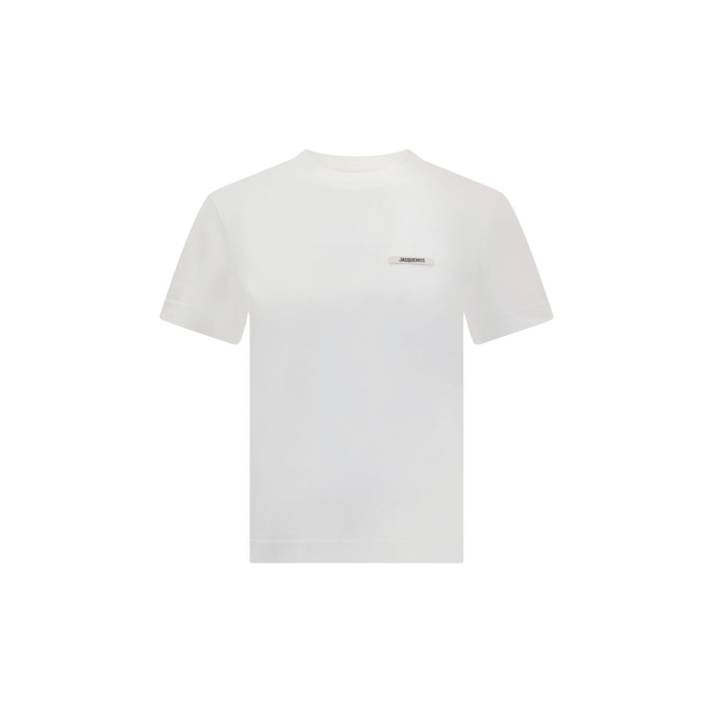 T-Shirt en Coton Blanc Jacquemus pour Femmes