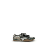 Miu Miu Gray Python Print Rubber Athletic Sneakers
