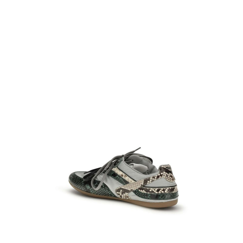 Miu Miu Gray Python Print Rubber Athletic Sneakers