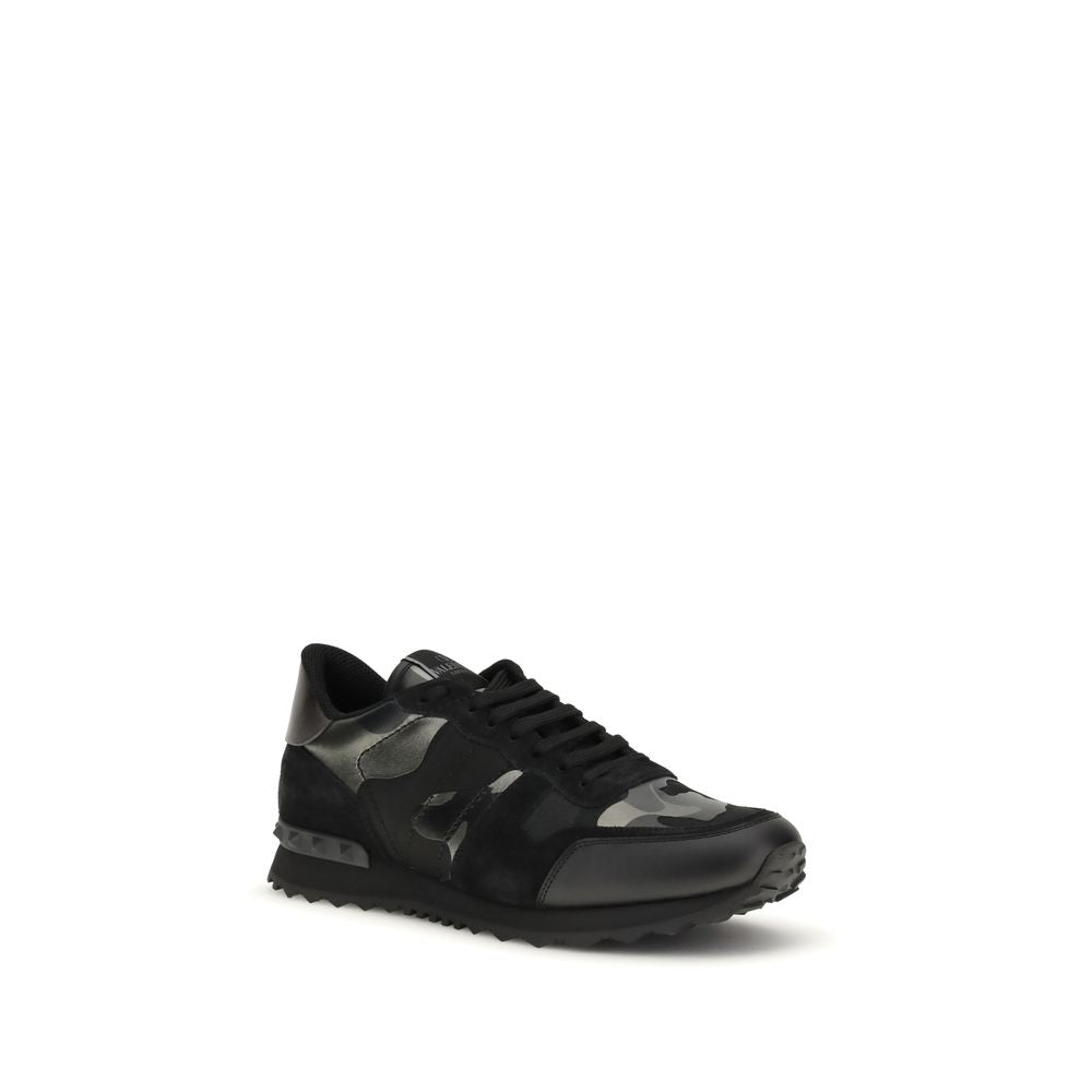 Valentino Garavani Black Lamb Ovis Aries Athletic Sneakers