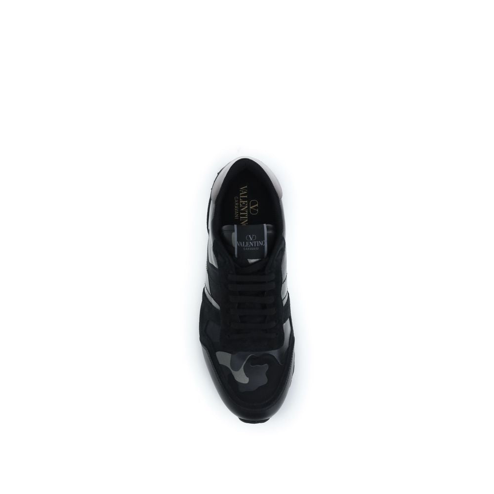 Valentino Garavani Black Lamb Ovis Aries Athletic Sneakers