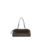 Khaite Brown Calf Leather Bos Taurus Shoulder Bag
