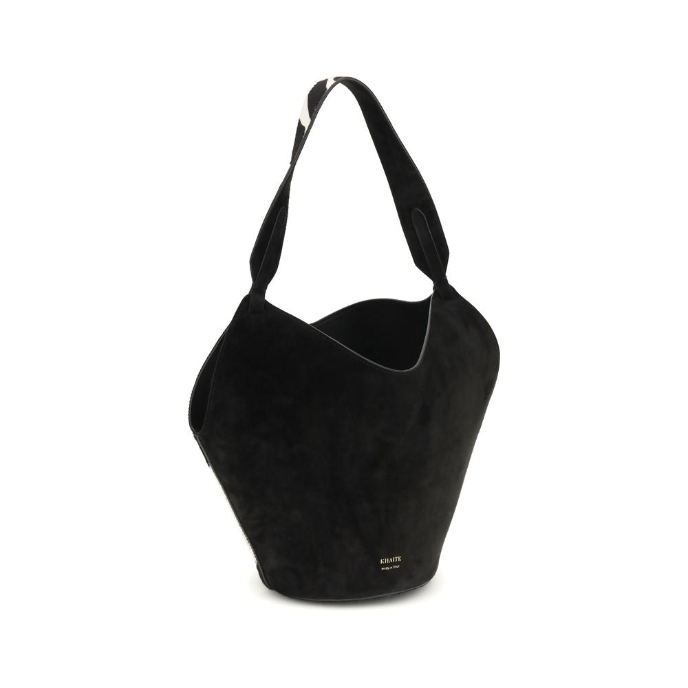 Sac bandoulière Khaite Bos Taurus en cuir de veau multicolore