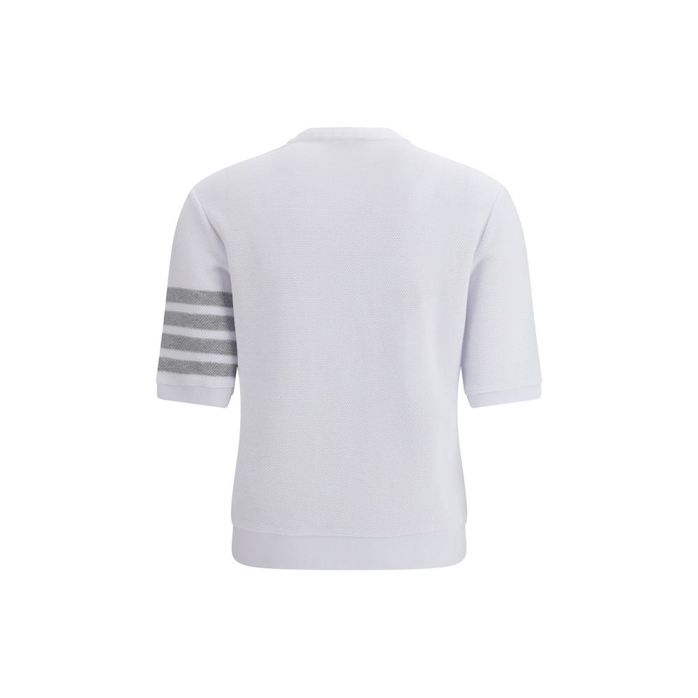 Thom Browne White Cotton Sportswear T-Shirt for Women - IT42 | L