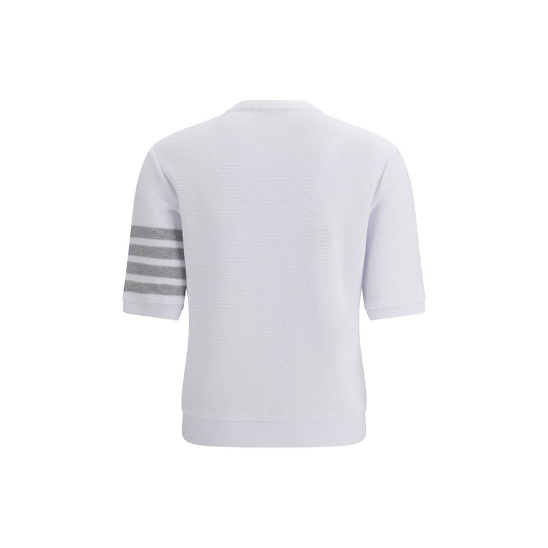 Thom Browne White Cotton Sportswear T-Shirt for Women - IT42