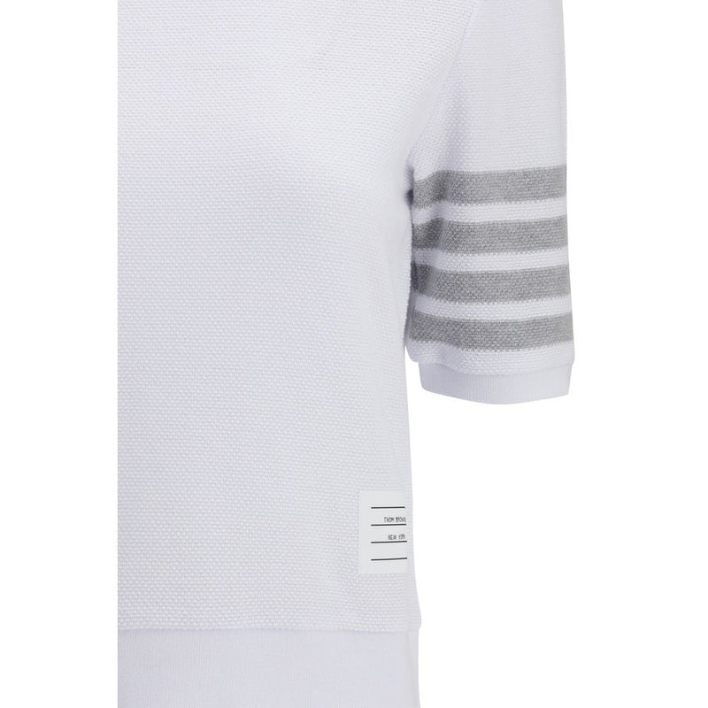Thom Browne White Cotton Sportswear T-Shirt for Women - IT42