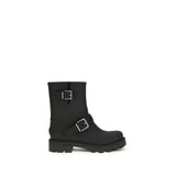 Jimmy Choo Black Polyurethane Rain Boots for Women