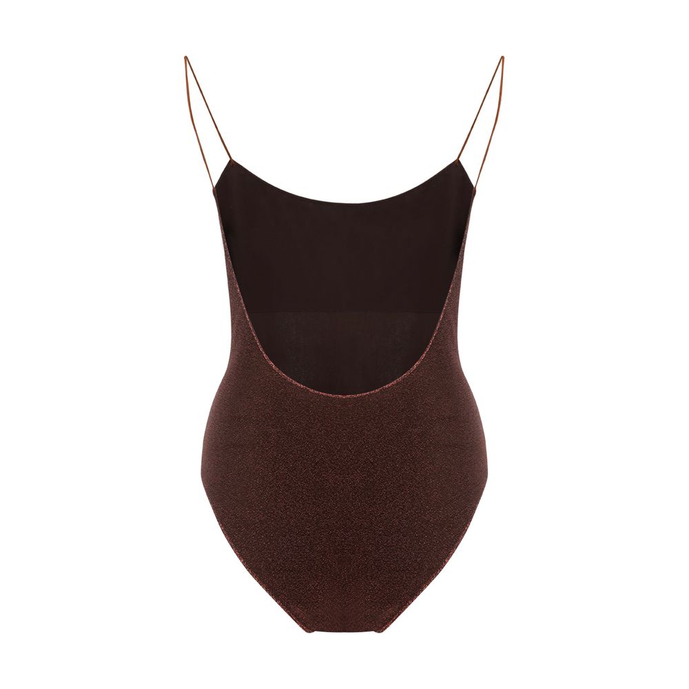 Oséree Lumière Maillot Maillot de Bain Une Pièce Chocolat