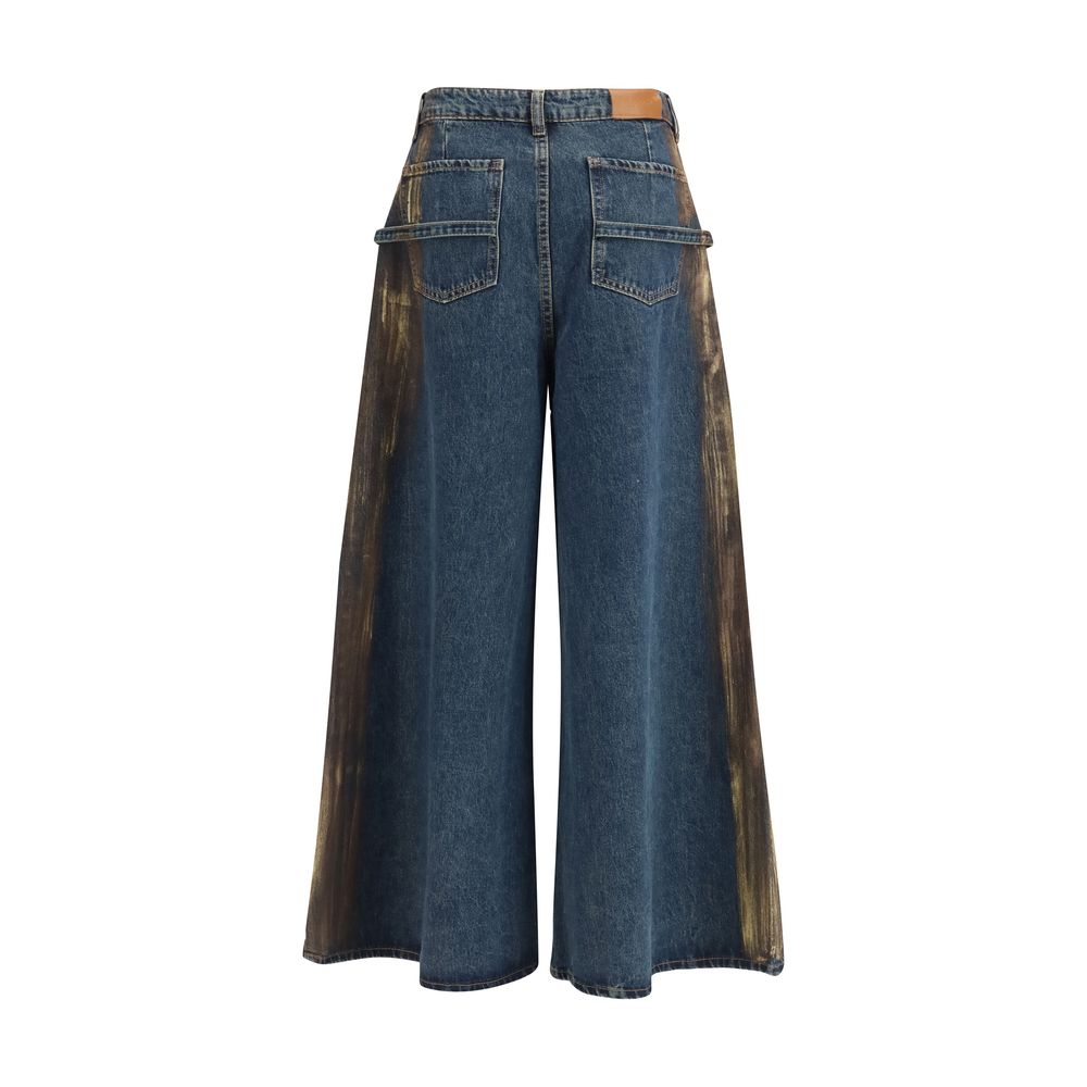 Jean Ella Blue en coton coupe décontractée