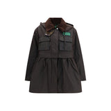 Barbour Brown Waxed Peplum Jacket - Women's Versatile Coat