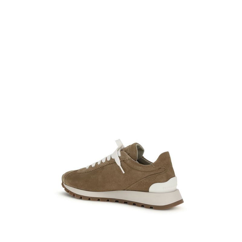 Brunello Cucinelli Beige Rubber Platform Sneakers for Women