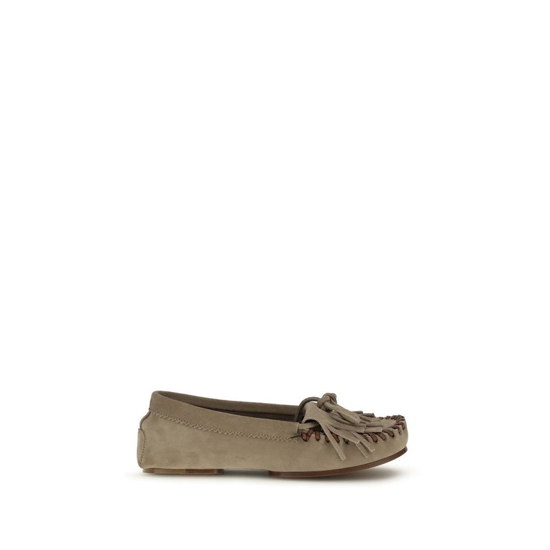 Mocassins Indiana en Cuir de Veau Gris Paris Texas