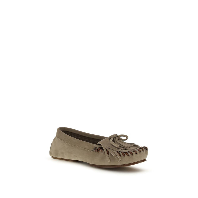 Mocassins Indiana en Cuir de Veau Gris Paris Texas