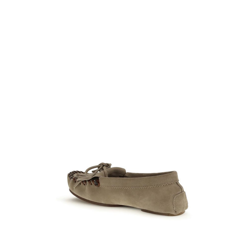 Mocassins Indiana en Cuir de Veau Gris Paris Texas