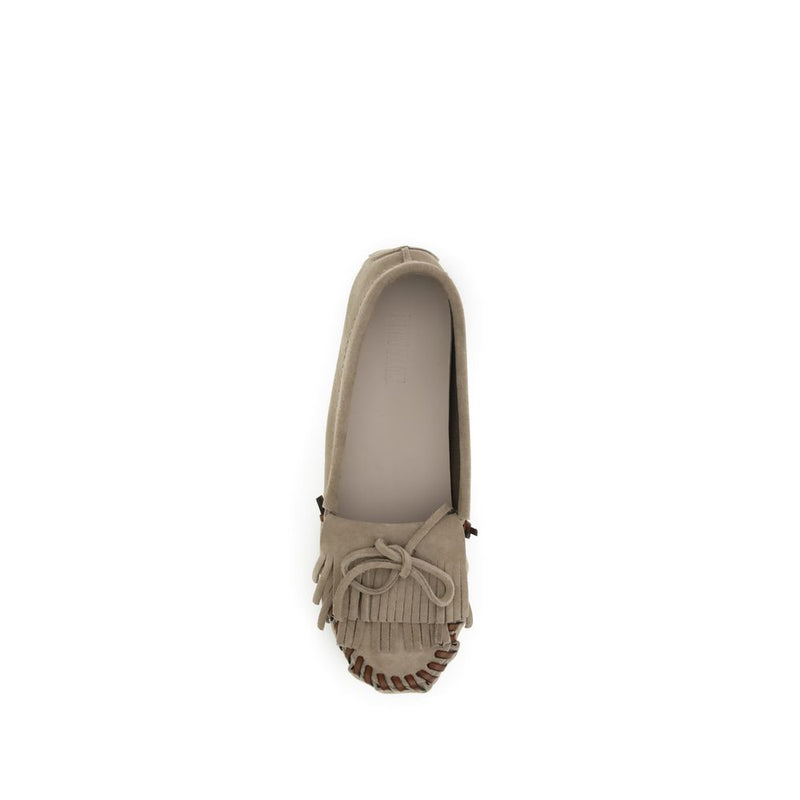 Mocassins Indiana en Cuir de Veau Gris Paris Texas