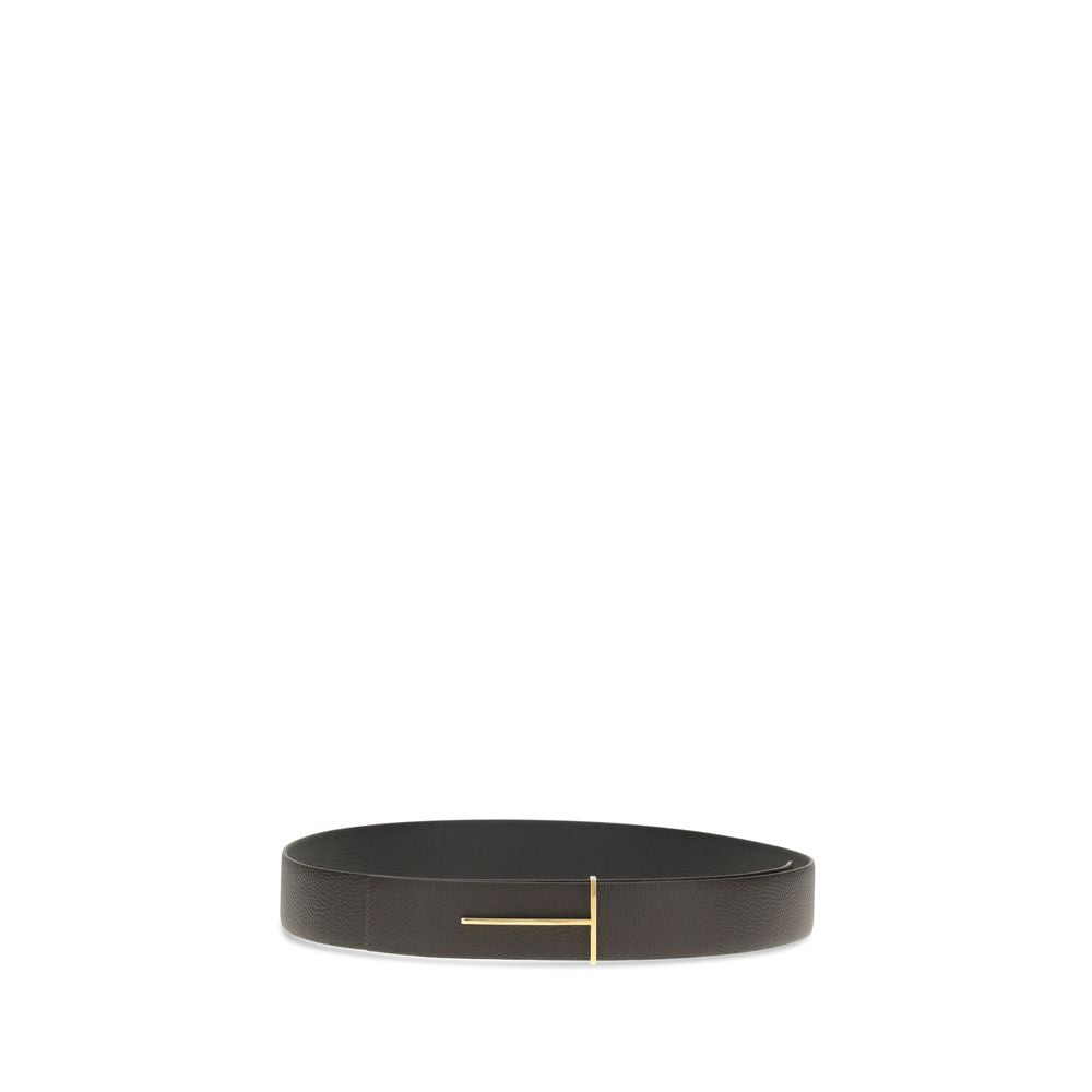 Ceinture Tom Ford Bos Taurus Regular en cuir de veau marron