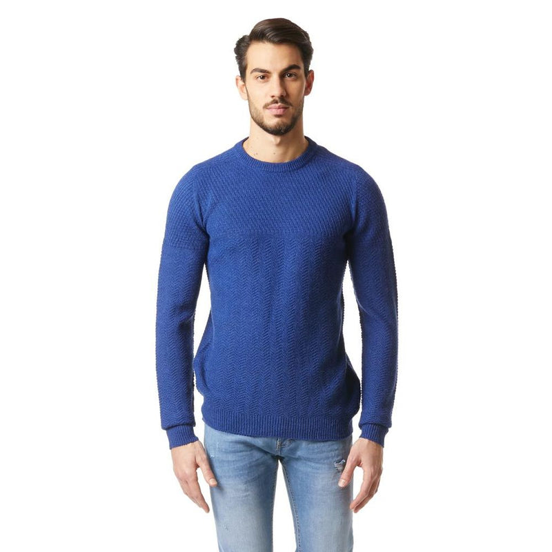 Gas Blue Marabou Sweatshirt - Electric Blue Pullover for Men
