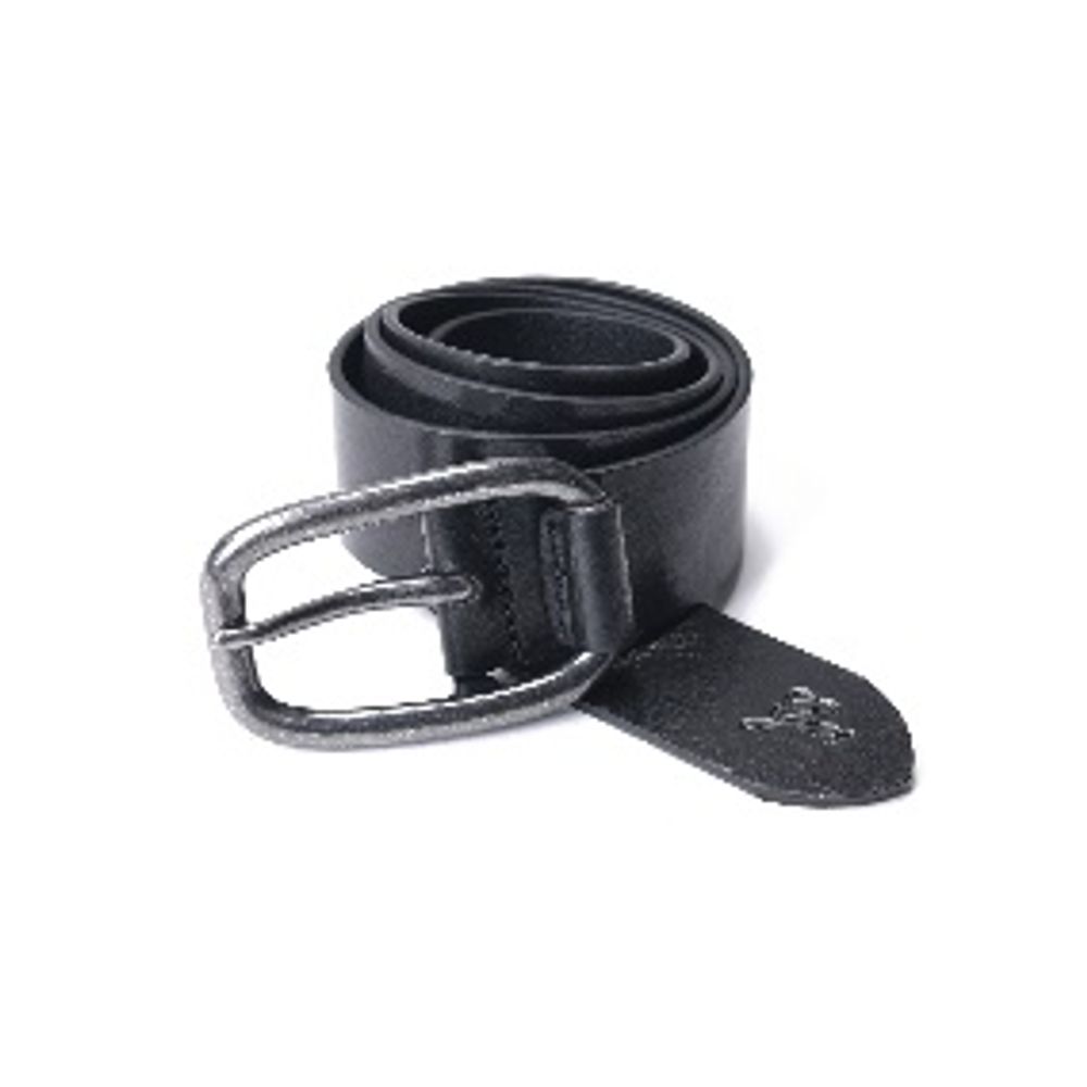 Gas Black Leather Regular Belt - Elegant Accessory for Women