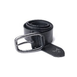 Gas Black Leather Regular Belt - Elegant Accessory for Women