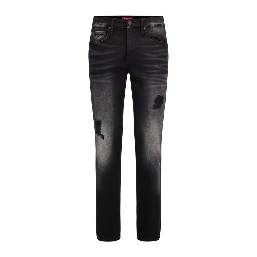 Guess Negroni Black Cotton Jeans for Men