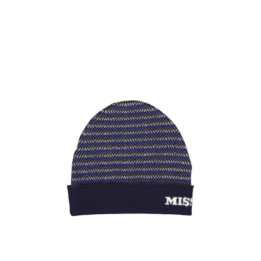 Missoni blauwe wollen muts