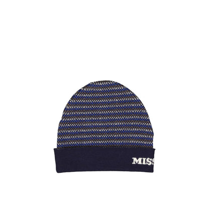 Missoni blauwe wollen muts