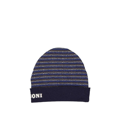 Missoni blauwe wollen muts