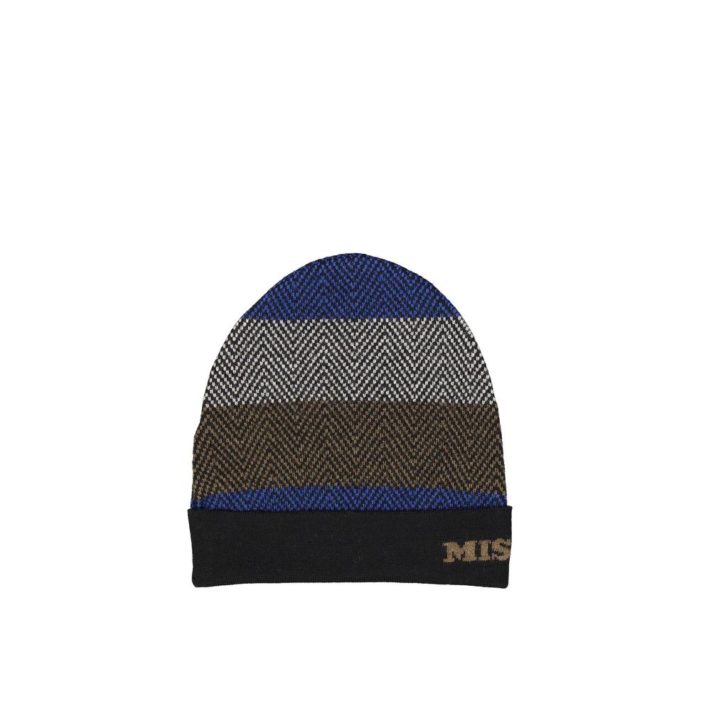 Missoni blauwe wollen muts