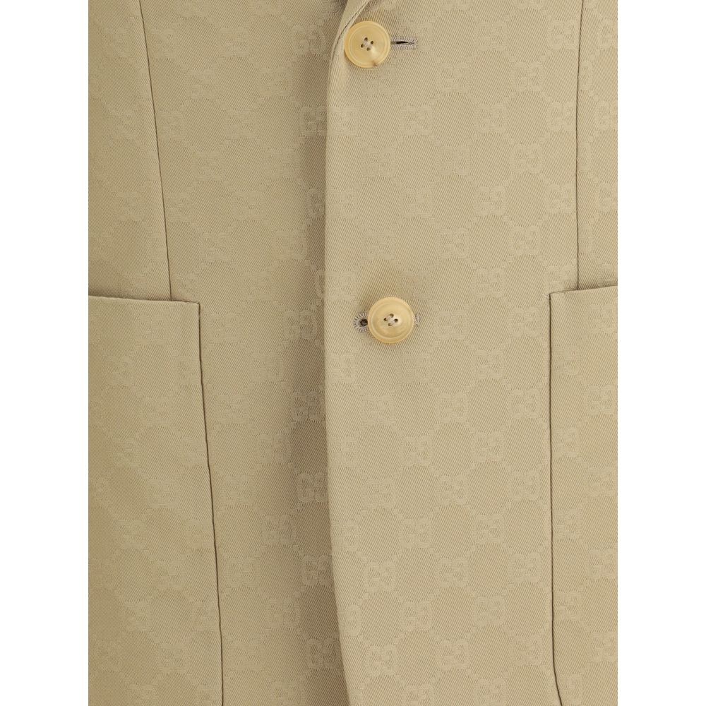 Blazer Gucci en coton beige