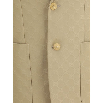 Blazer Gucci en coton beige