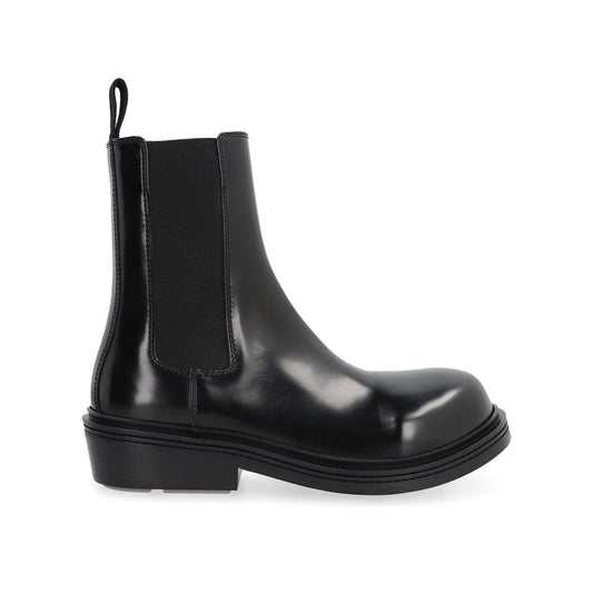Bottega Veneta Black Calfskin Chelsea Boots for Women