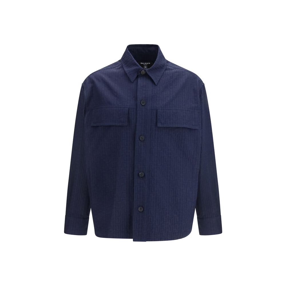 Veste Balmain bleue en coton