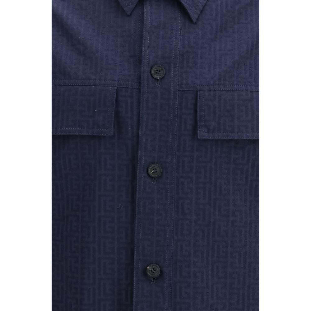 Veste Balmain bleue en coton