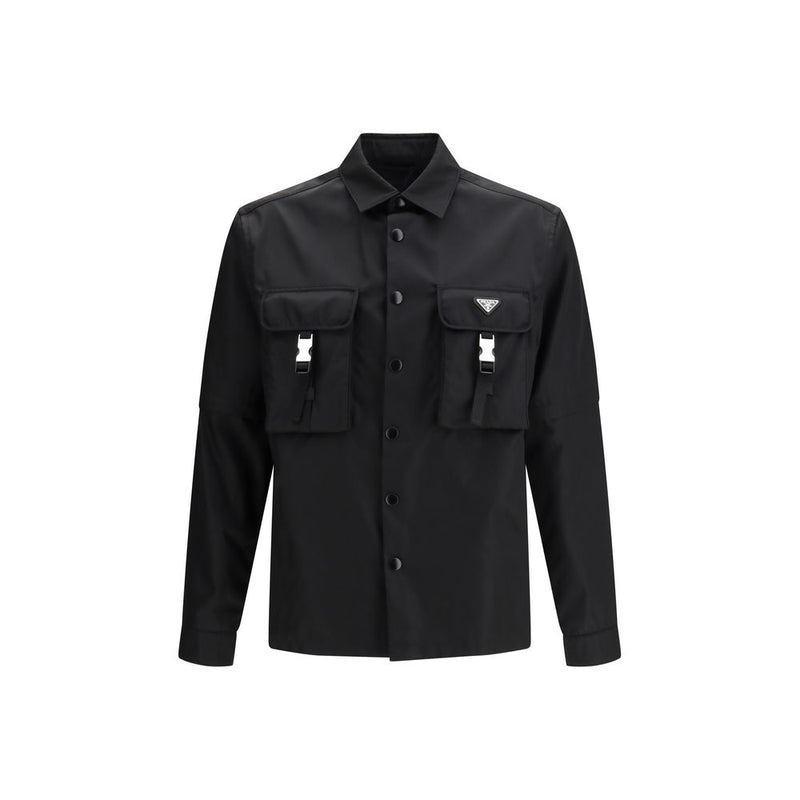Vestes et manteaux Prada noirs en polyamide recyclé