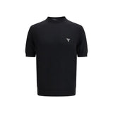 T-shirt Prada en laine polaire noire