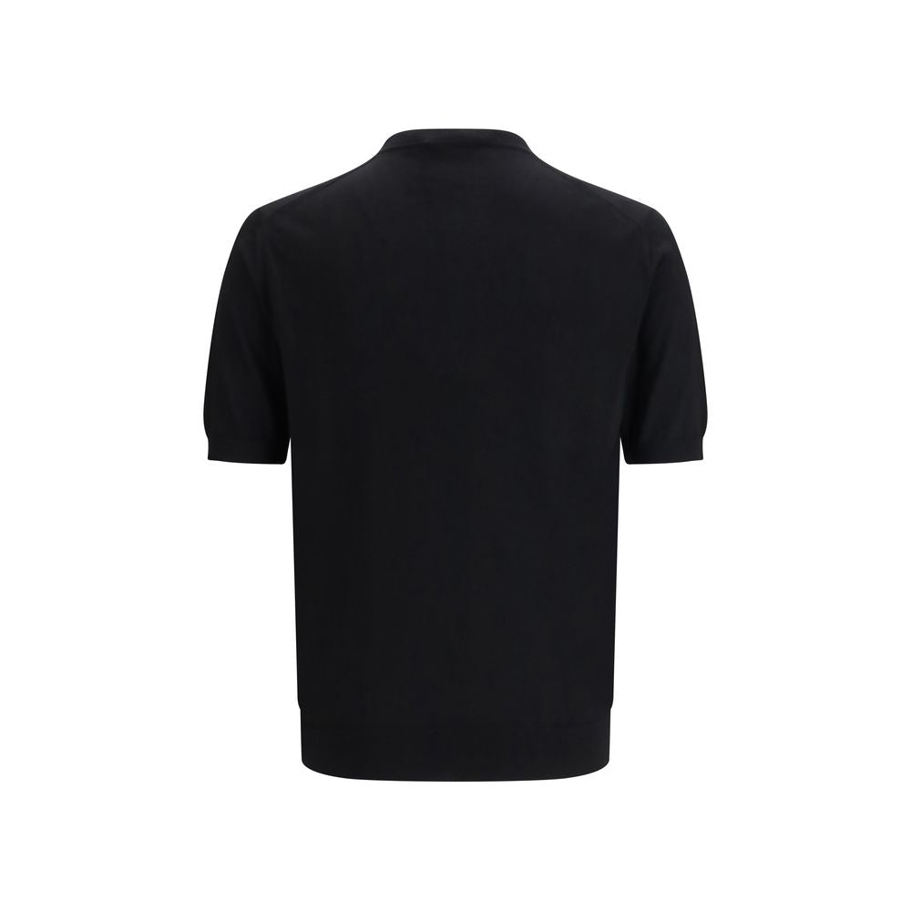 T-shirt Prada en laine polaire noire