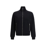 Veste longue Prada en laine polaire noire