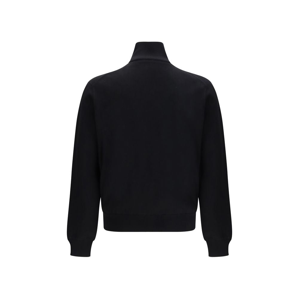 Veste longue Prada en laine polaire noire