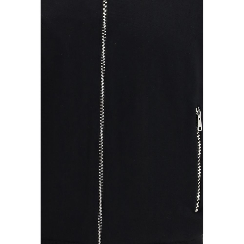Veste longue Prada en laine polaire noire