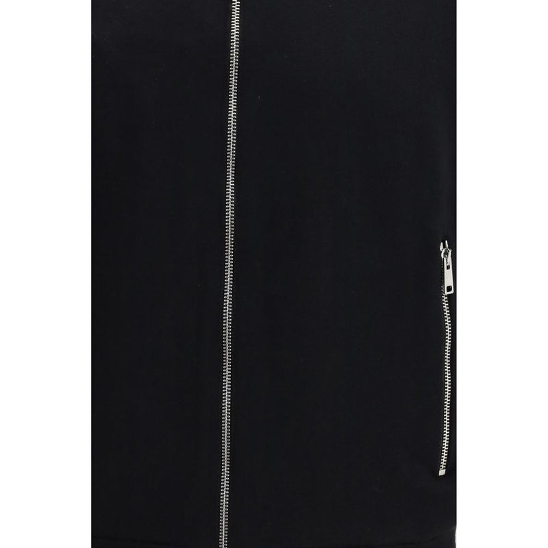 Veste longue Prada en laine polaire noire